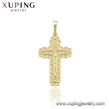 33944 xuping экологическая медь мода ювелирные изделия золотой крест подвеска
